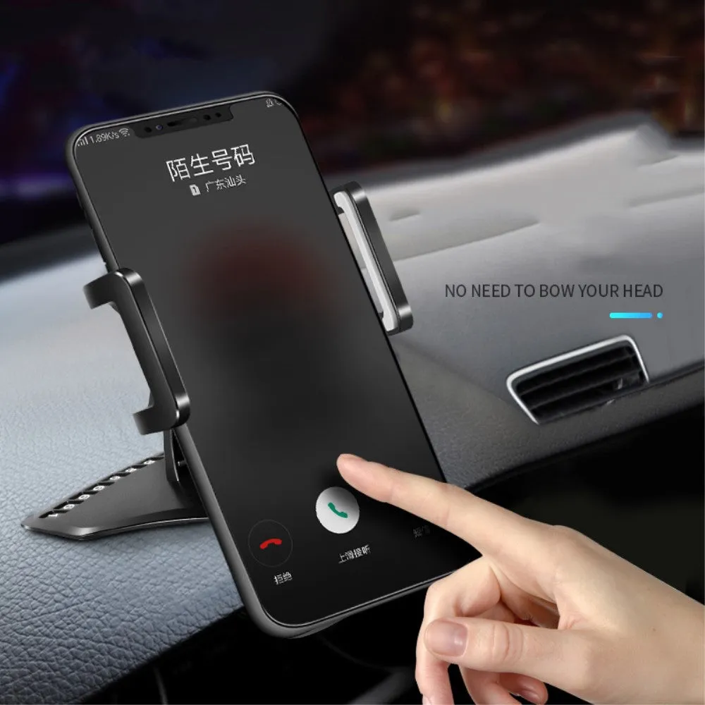 3 in 1 Car GPS Smartphone Holder: Dashboard / Visor Clamp   AC Grid Clip for BLU Brilliant T410 - Black