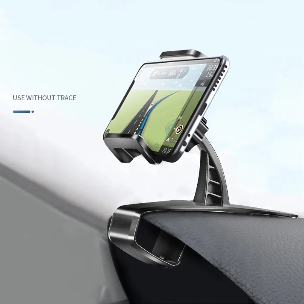 3 in 1 Car GPS Smartphone Holder: Dashboard / Visor Clamp   AC Grid Clip for BLU Brilliant T410 - Black