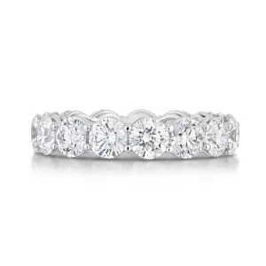4.94 Carat Round Brilliant Cut Diamond Eternity Band
