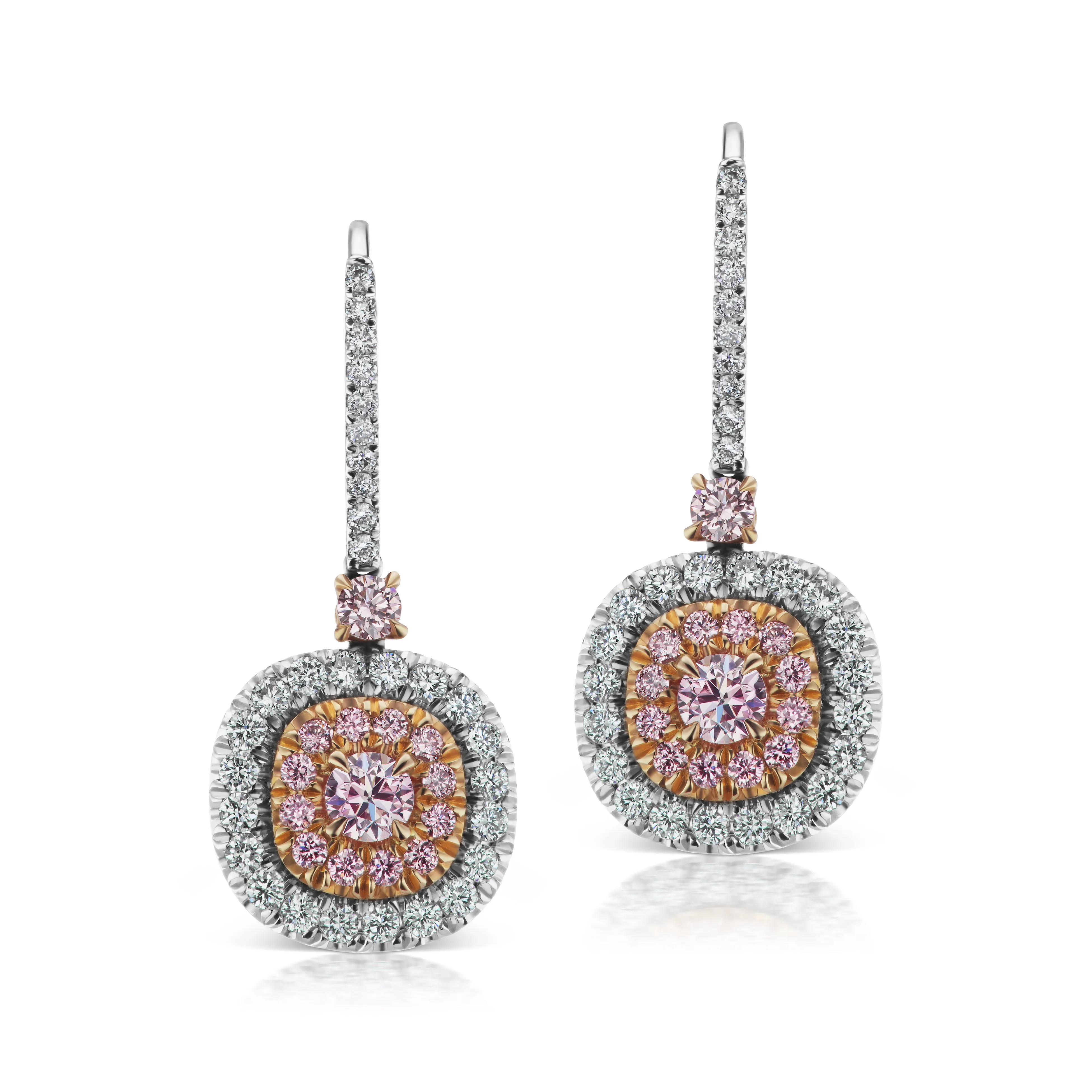 Argyle Classic Diamond Halo Drop Earrings