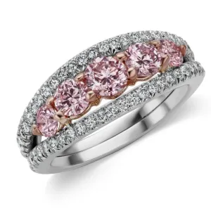 Argyle Pink Diamond Five Stone Ring
