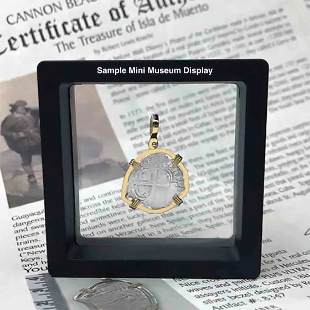 Biblical Widow's Mite 14K Gold and Sterling Silver Pendant | Artifact #3726