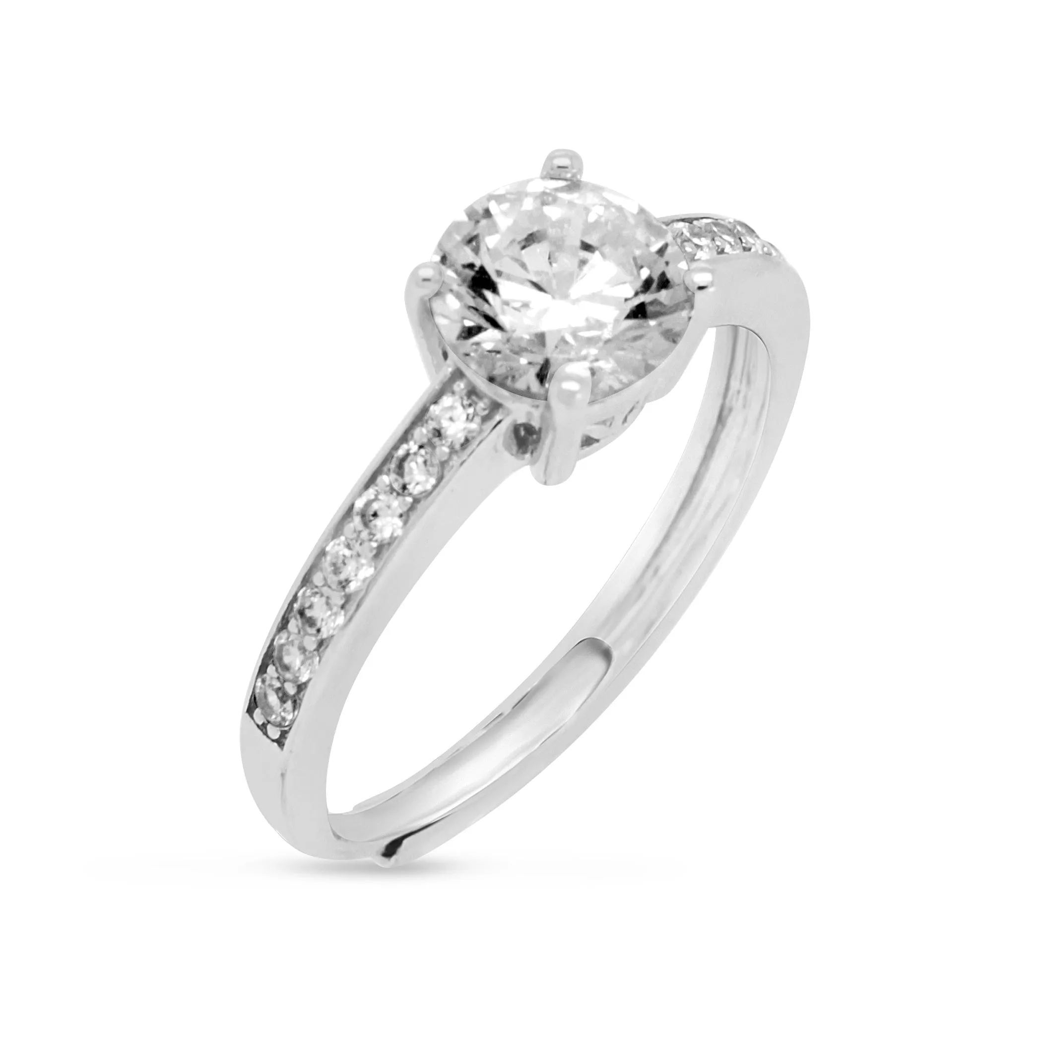 Brilliant CZ Engagement Ring