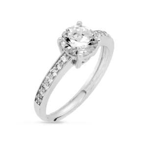 Brilliant CZ Engagement Ring