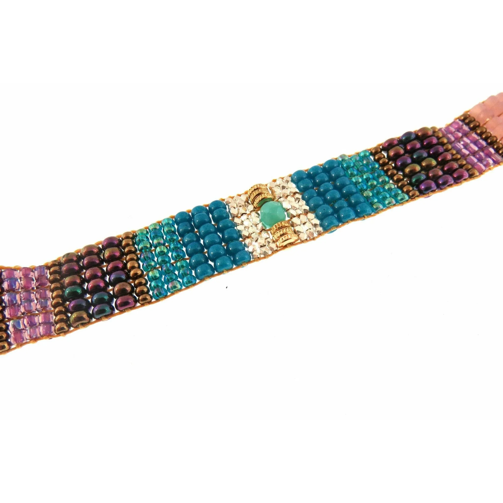 Chili Rose  "Desert Nights  " Narrow Tiffany  Bracelet by Adonnah Langer