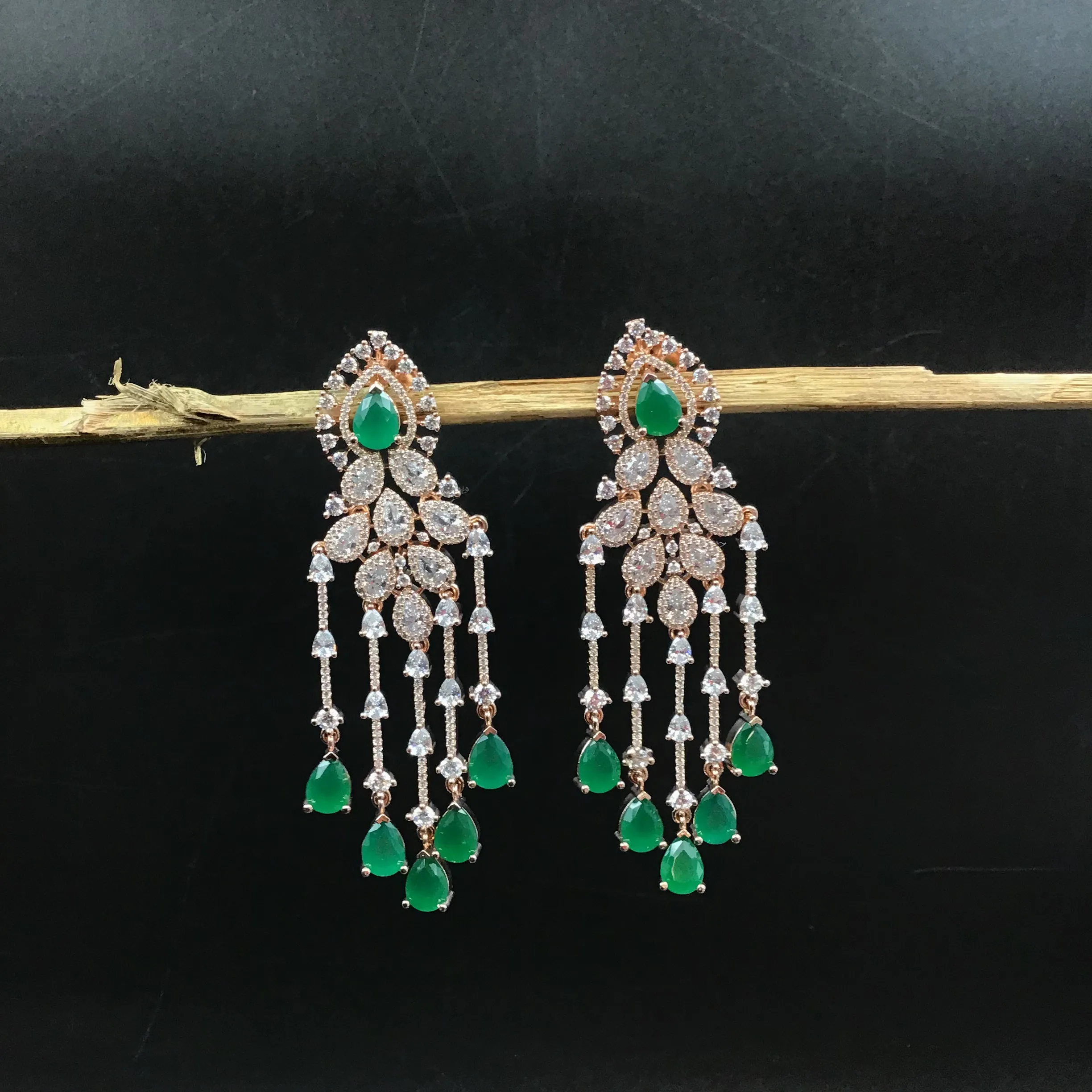 Danglers Zircon/AD Earring 6107