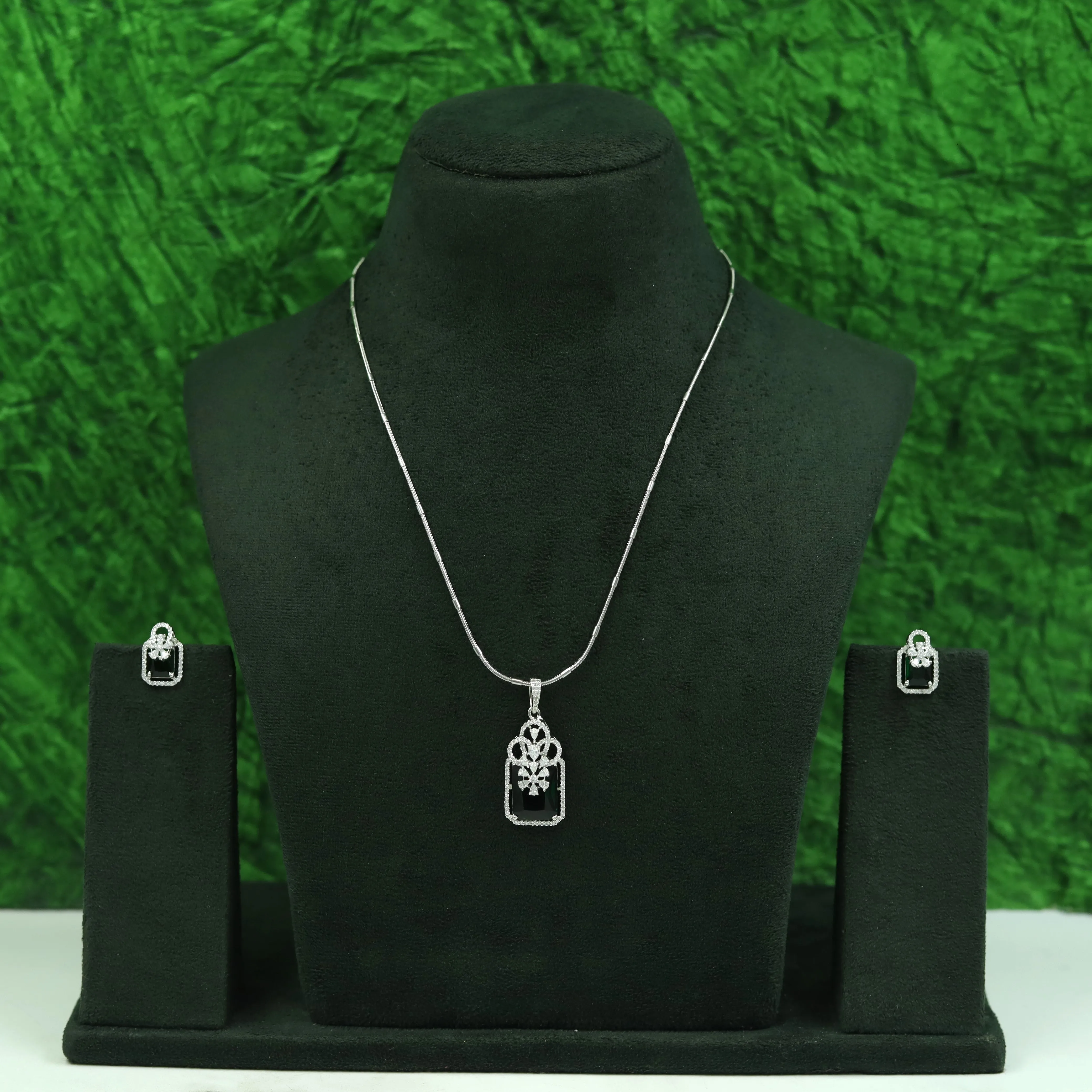 Designer Zircon/AD Pendant Set 16876-08