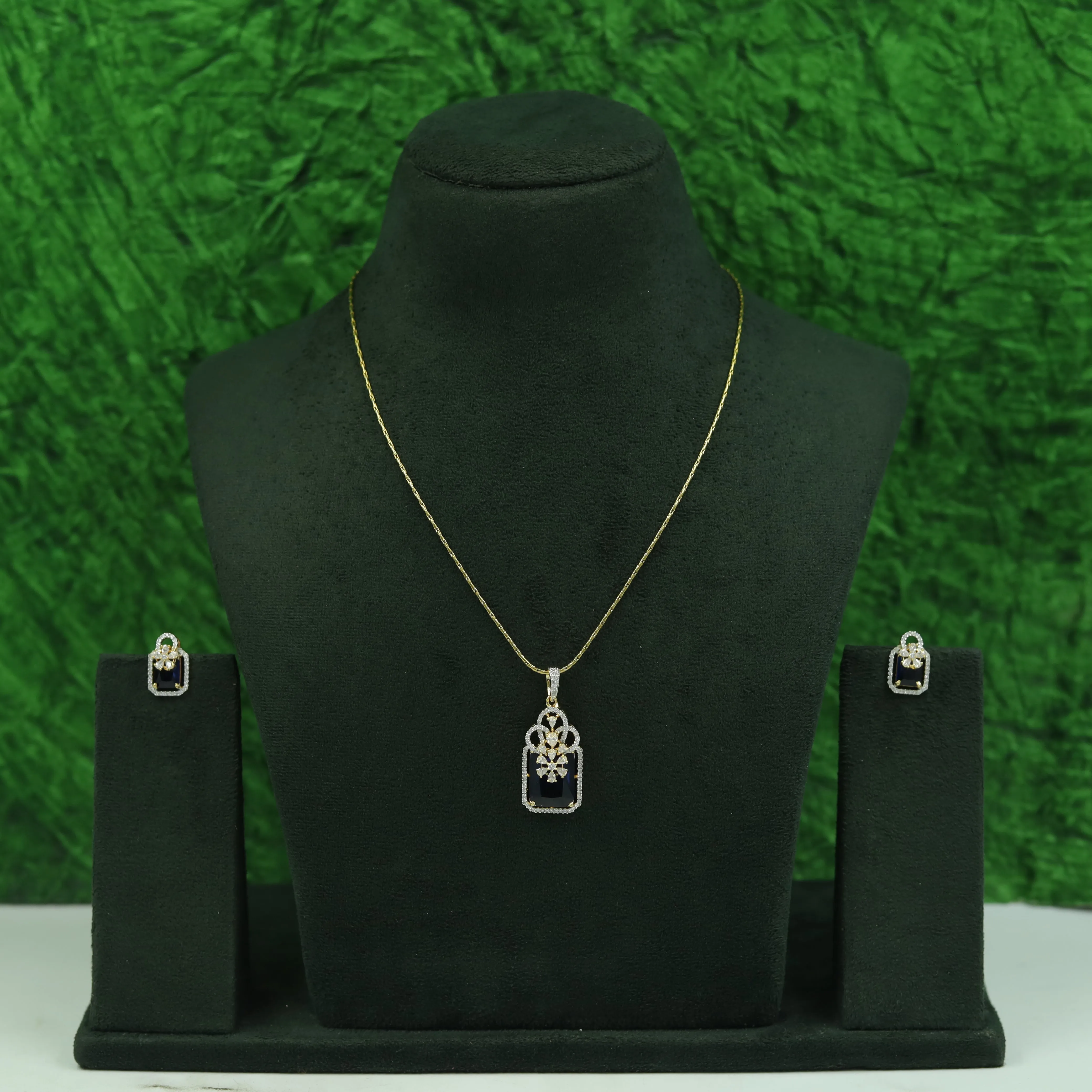 Designer Zircon/AD Pendant Set 16876-08