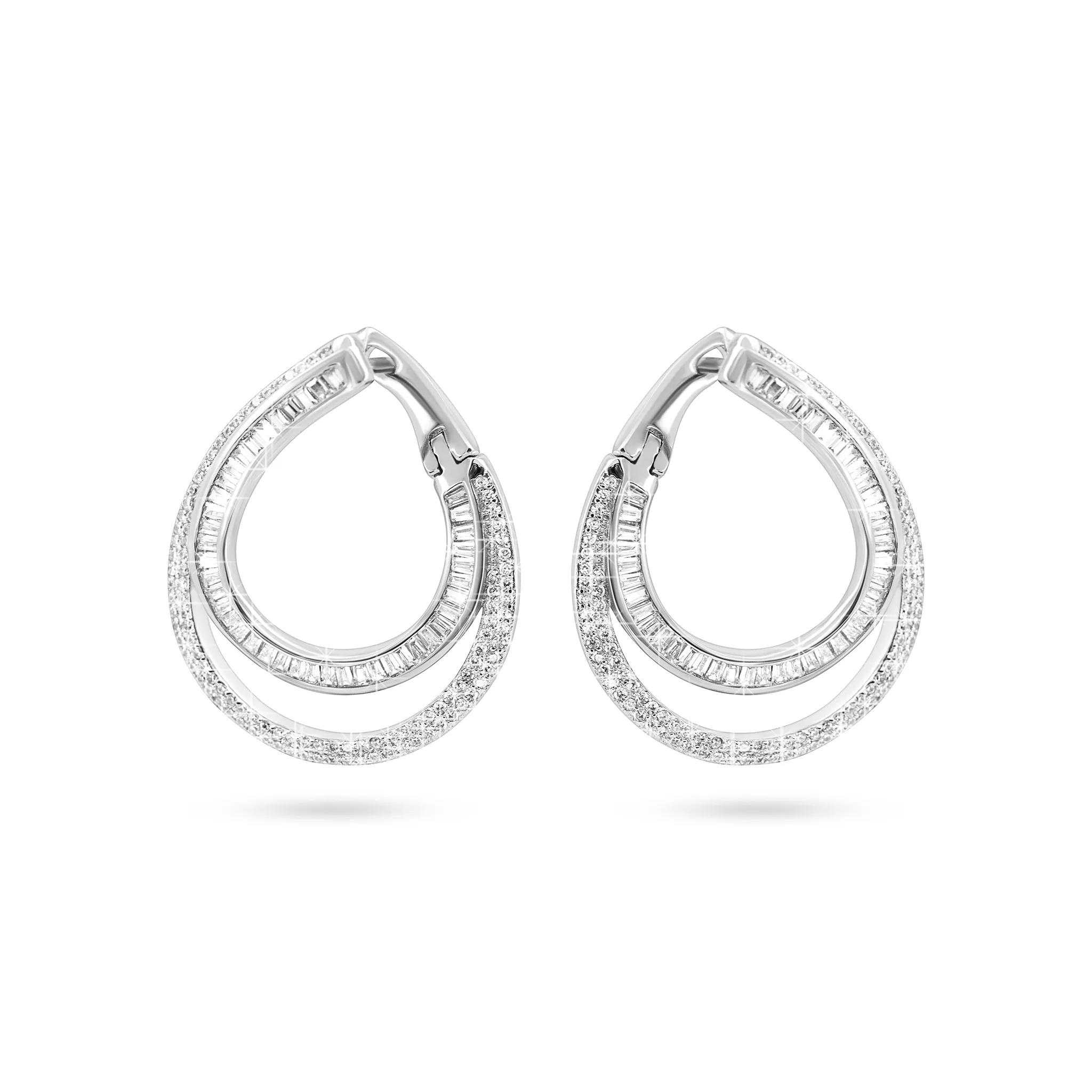Elegant Teardrop Zircon Earrings