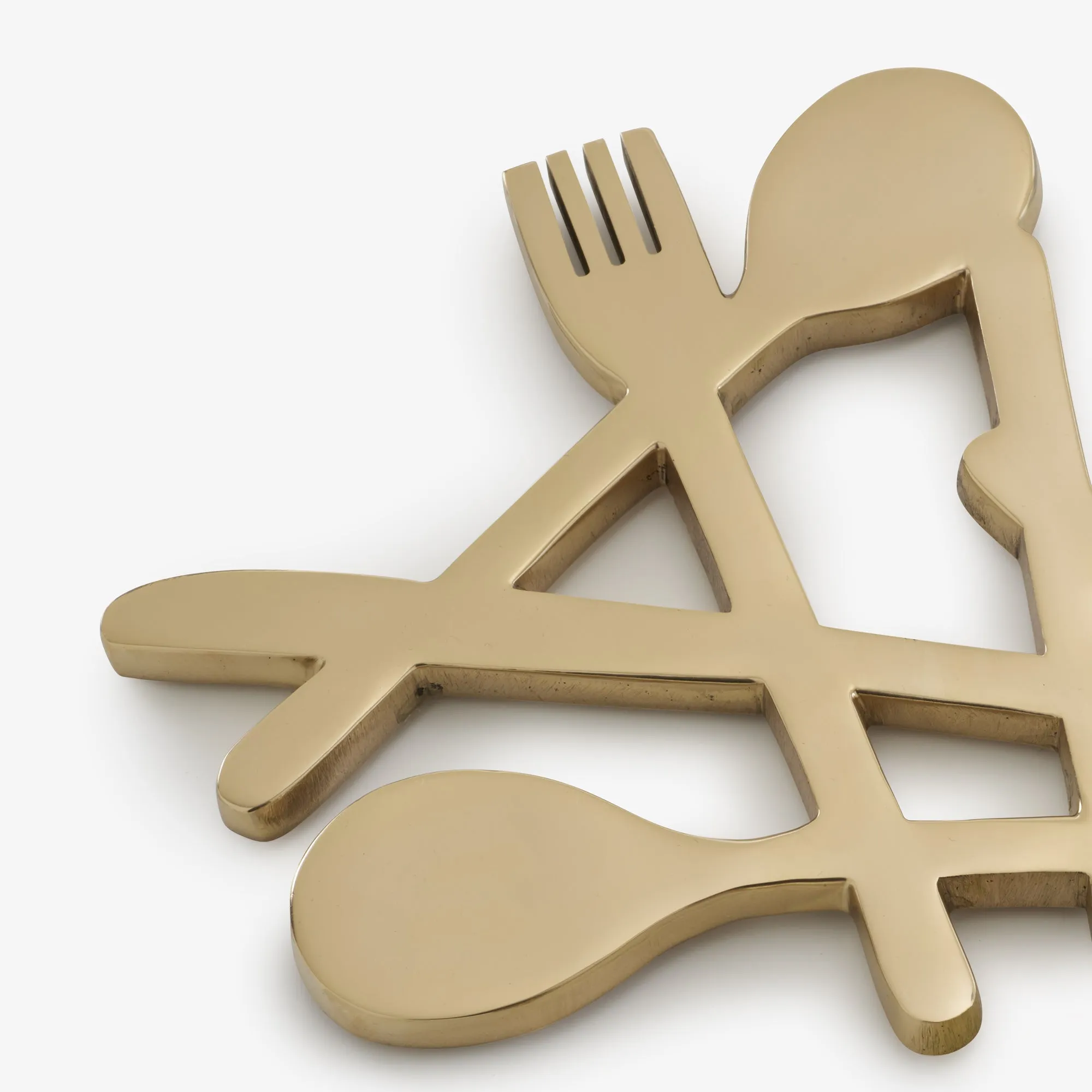 Evlan Plate Stand Brass