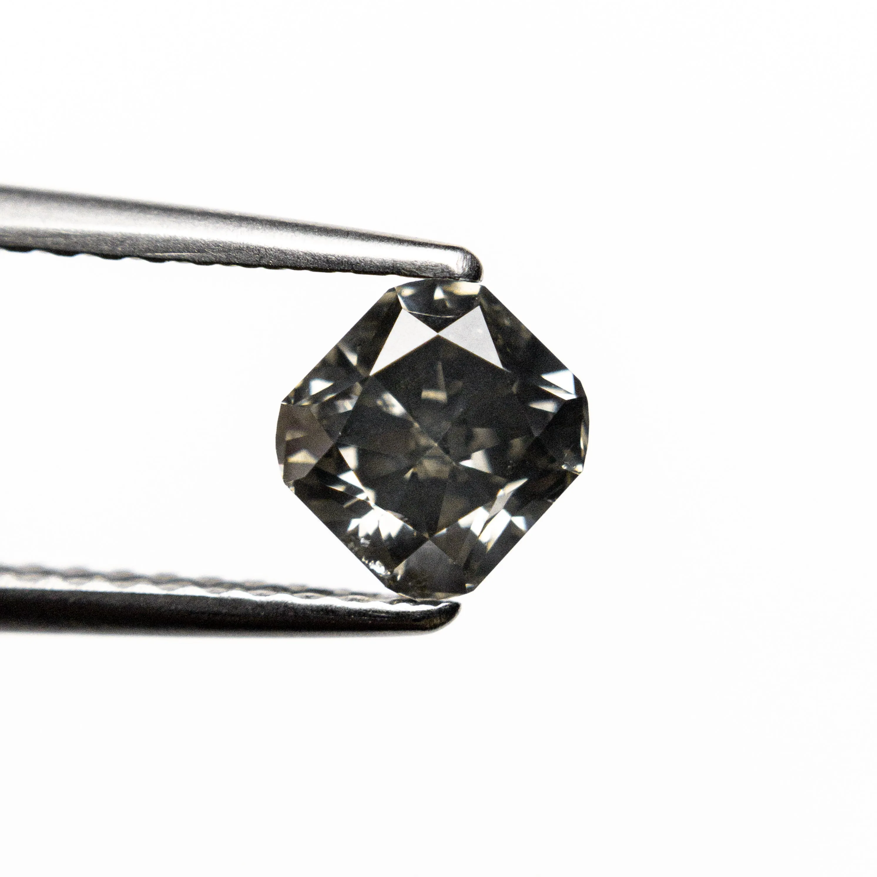 Fancy Grey Brilliant Diamond - 0.91ct Cushion