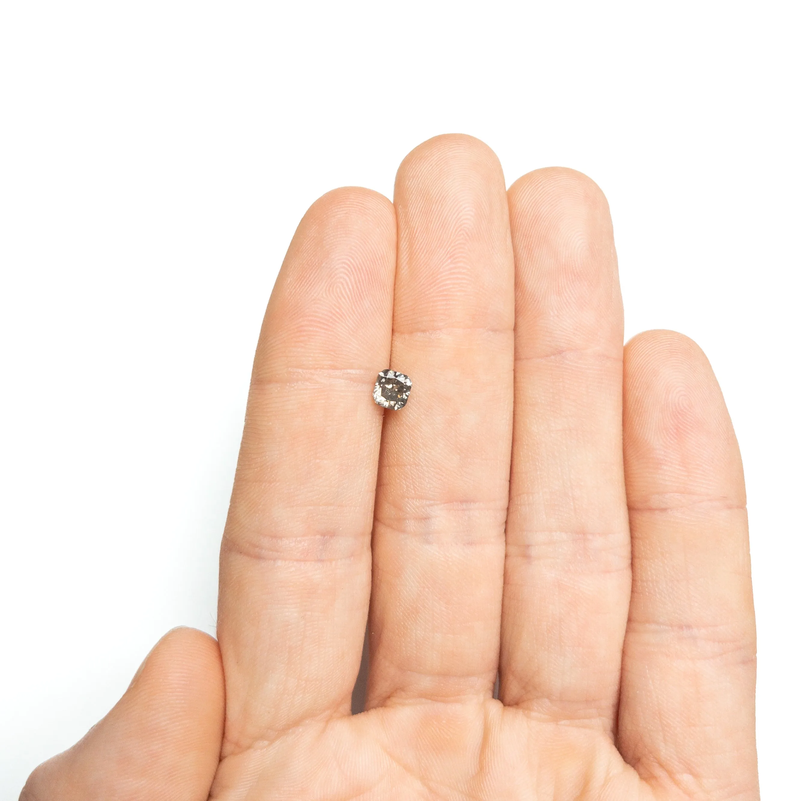 Fancy Grey Brilliant Diamond - 0.91ct Cushion