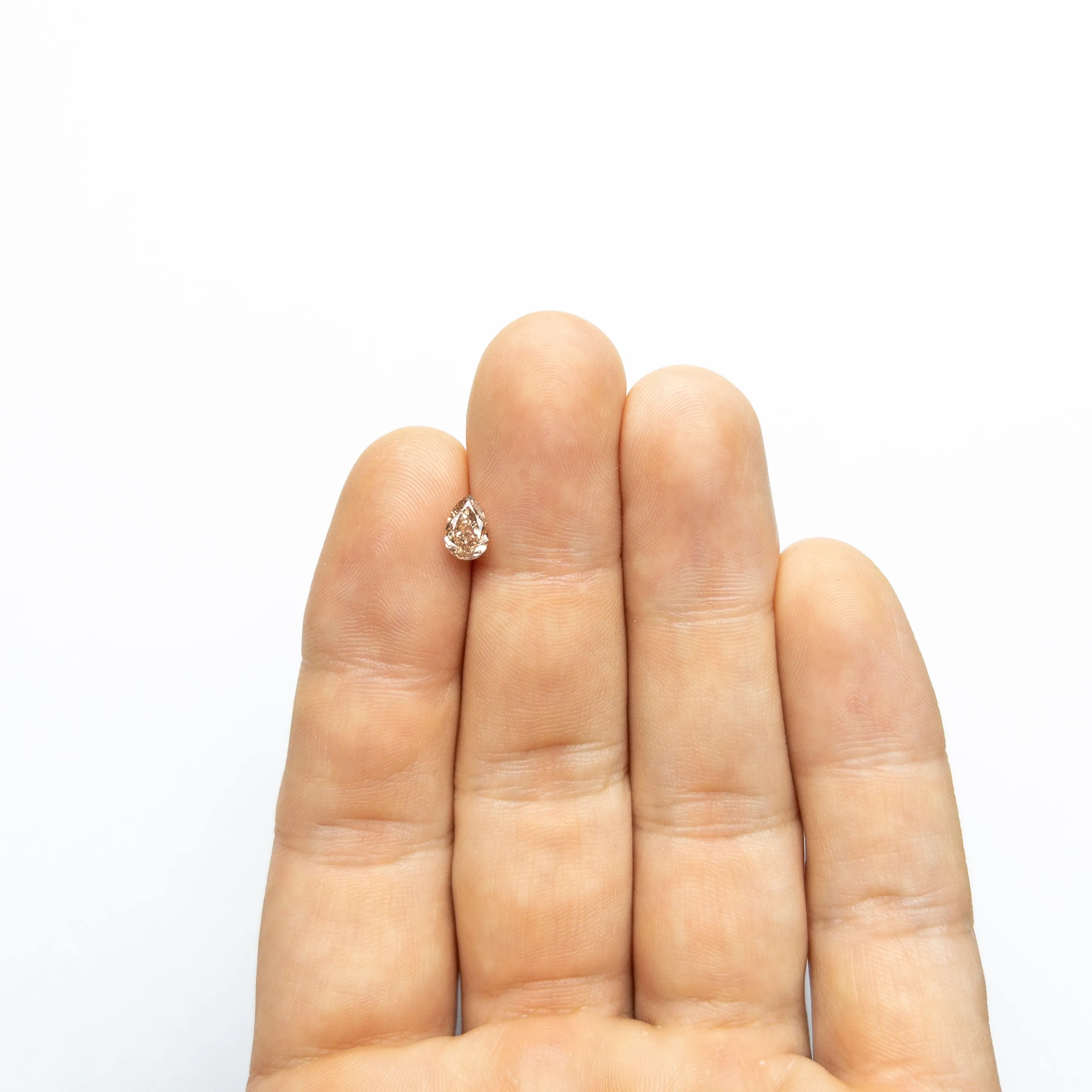 Fancy Pink Brilliant Diamond - 0.68ct Pear