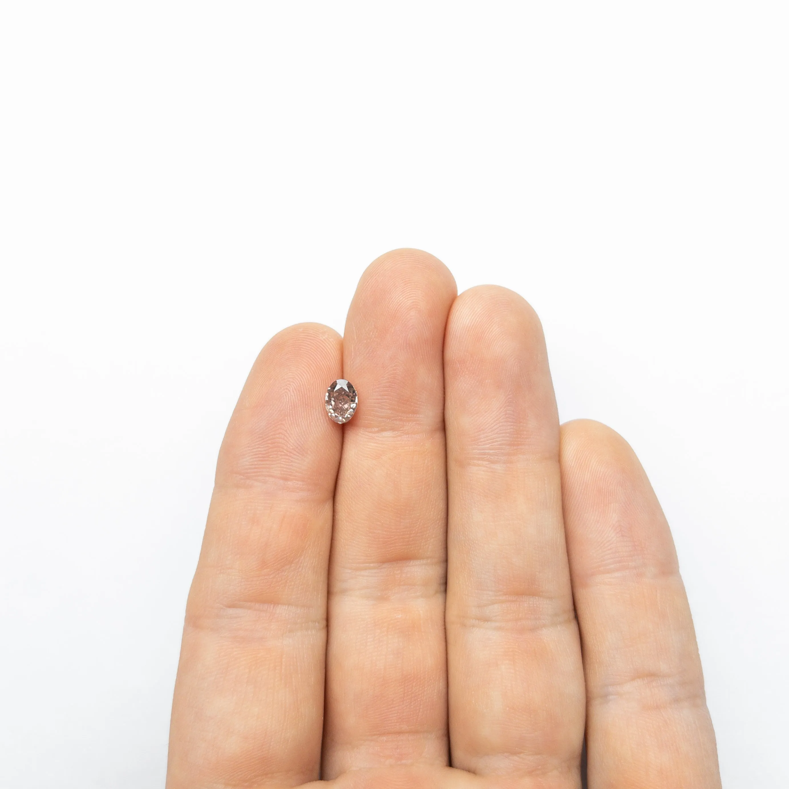 Fancy Pink-Brown Brilliant Diamond - 0.90ct Oval