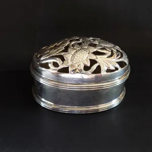Intricate Silver Pooja Box