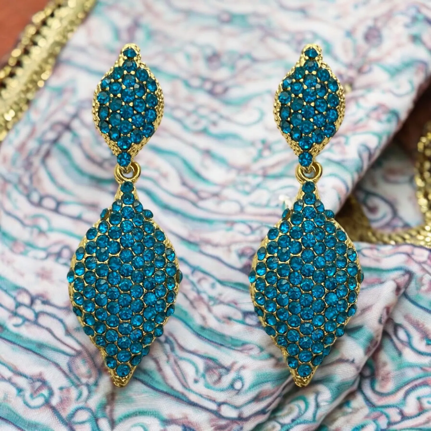 Jacinta Earrings - Blue Zircon