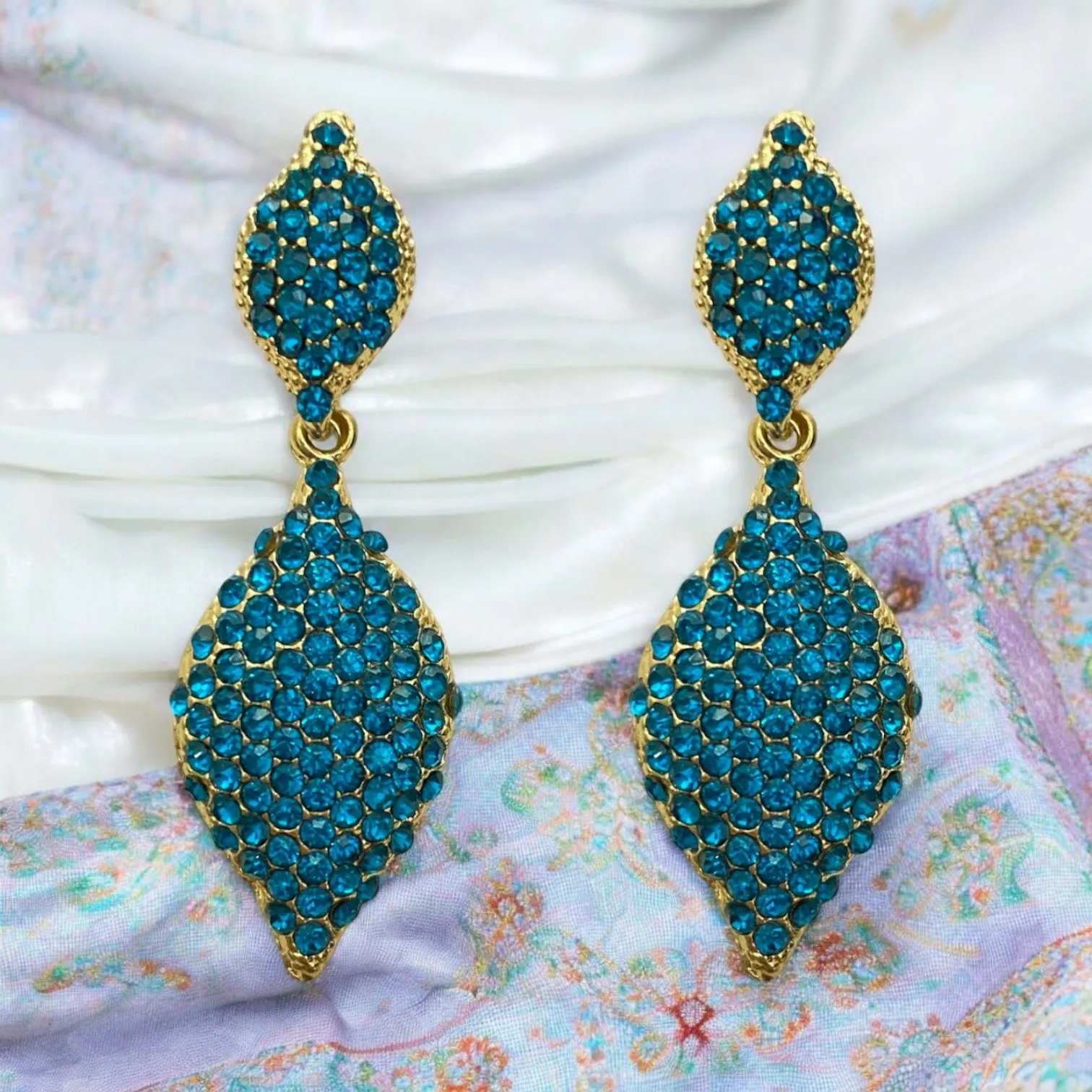 Jacinta Earrings - Blue Zircon