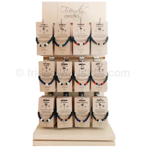 Premium Zodiac Bracelets Combo Pack of 96 with FREE Rotating Stand!