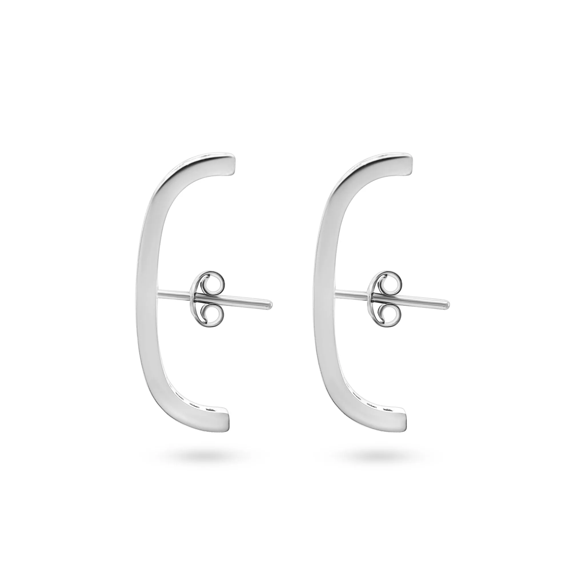Radiant Silver Hoop Earrings