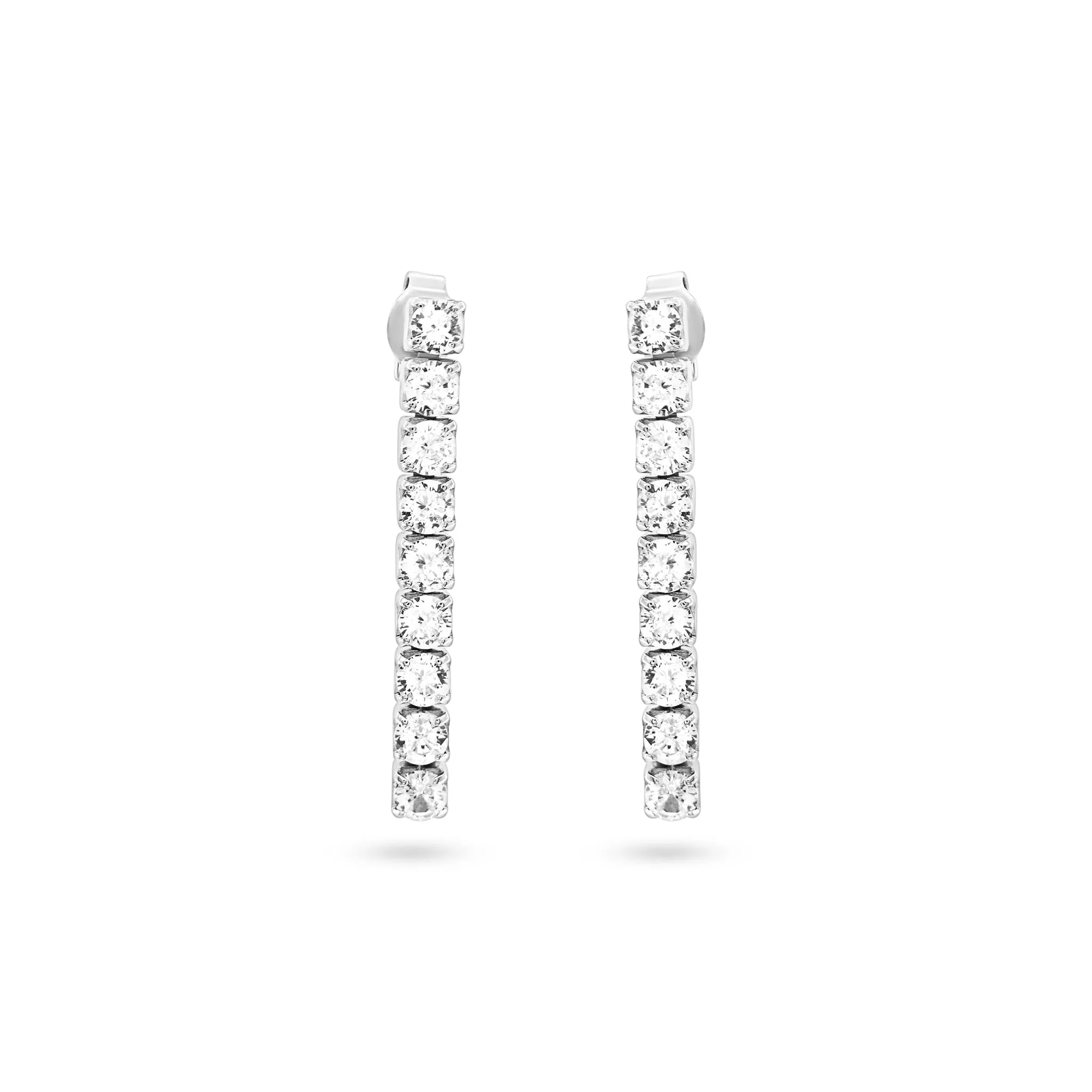 Radiant Silver Hoop Earrings