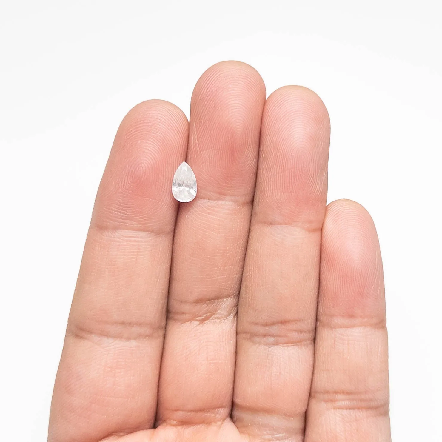 Salt and Pepper Brilliant Diamond - 0.93ct Pear