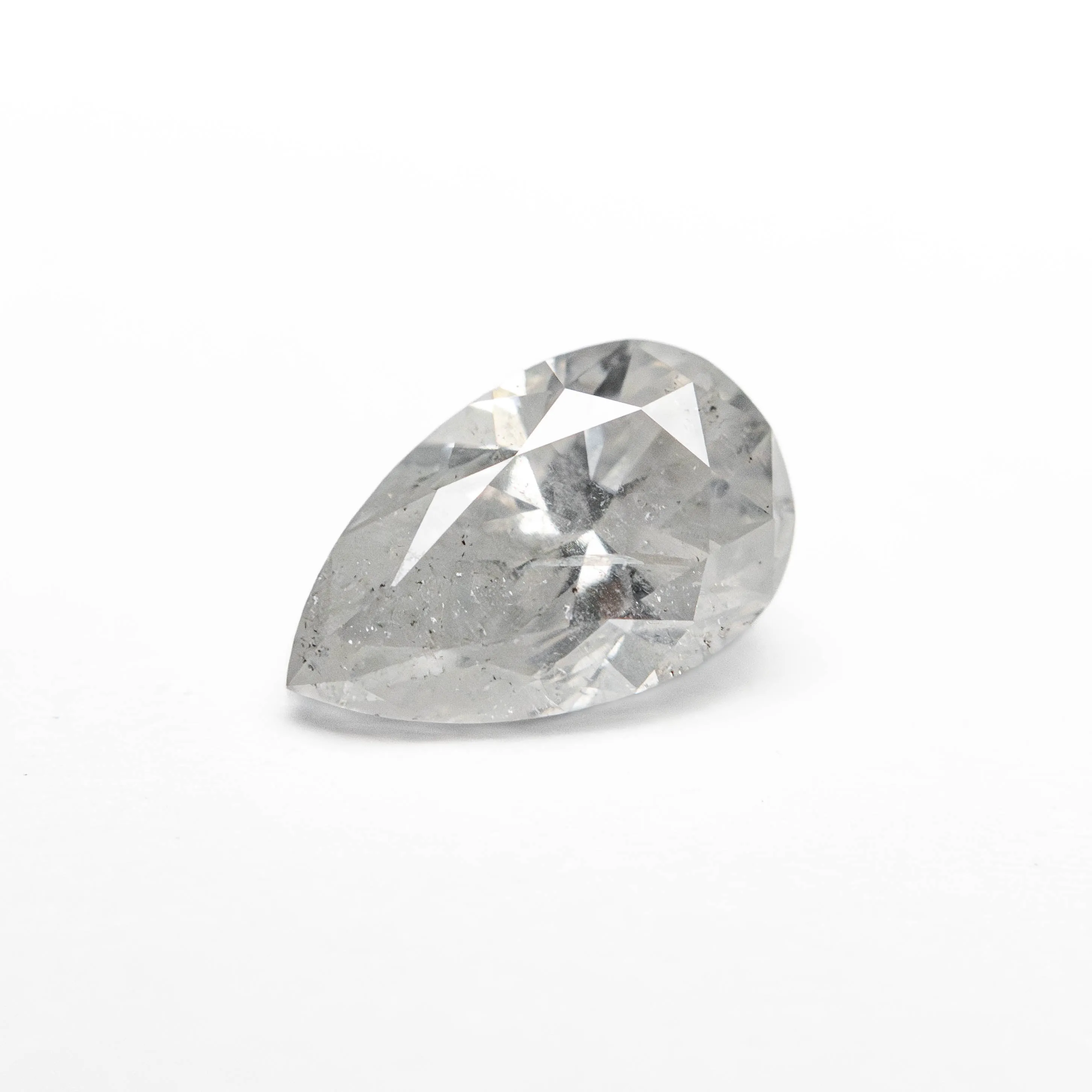 Salt and Pepper Brilliant Diamond - 0.93ct Pear