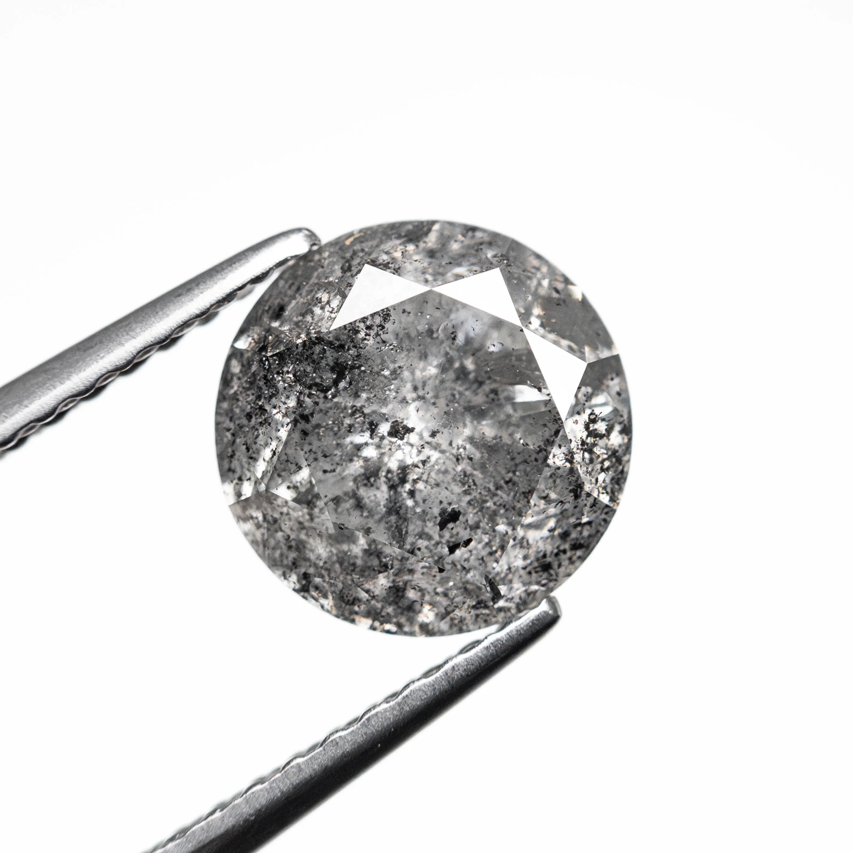 Salt and Pepper Brilliant Diamond - 2.08ct Round