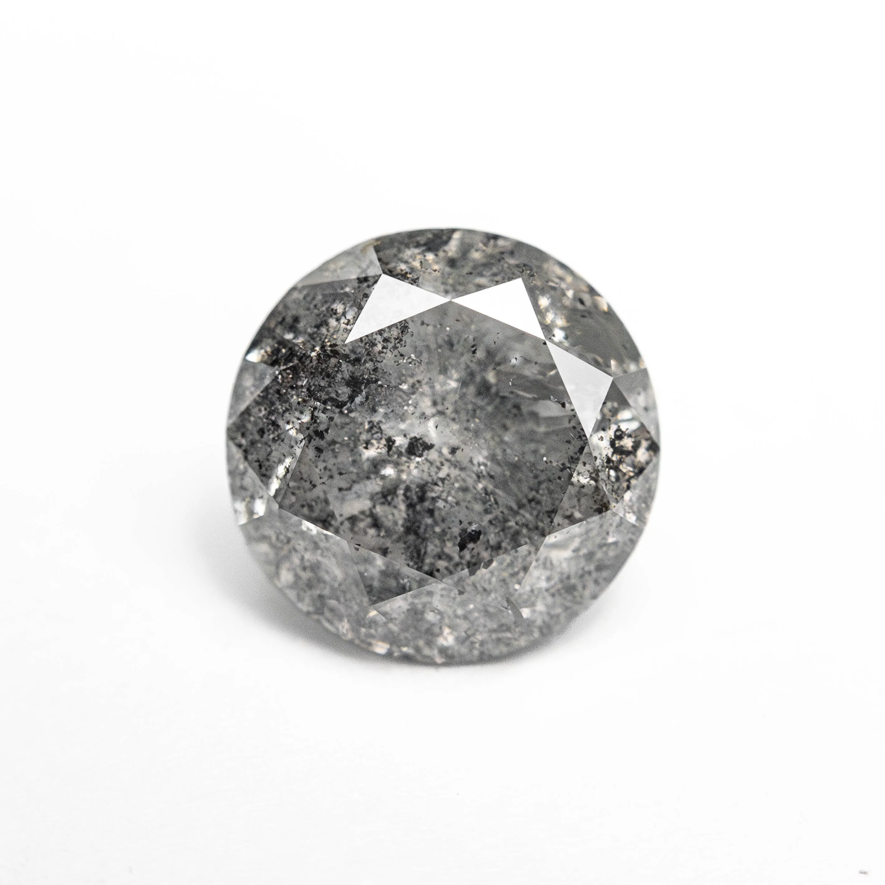Salt and Pepper Brilliant Diamond - 2.08ct Round