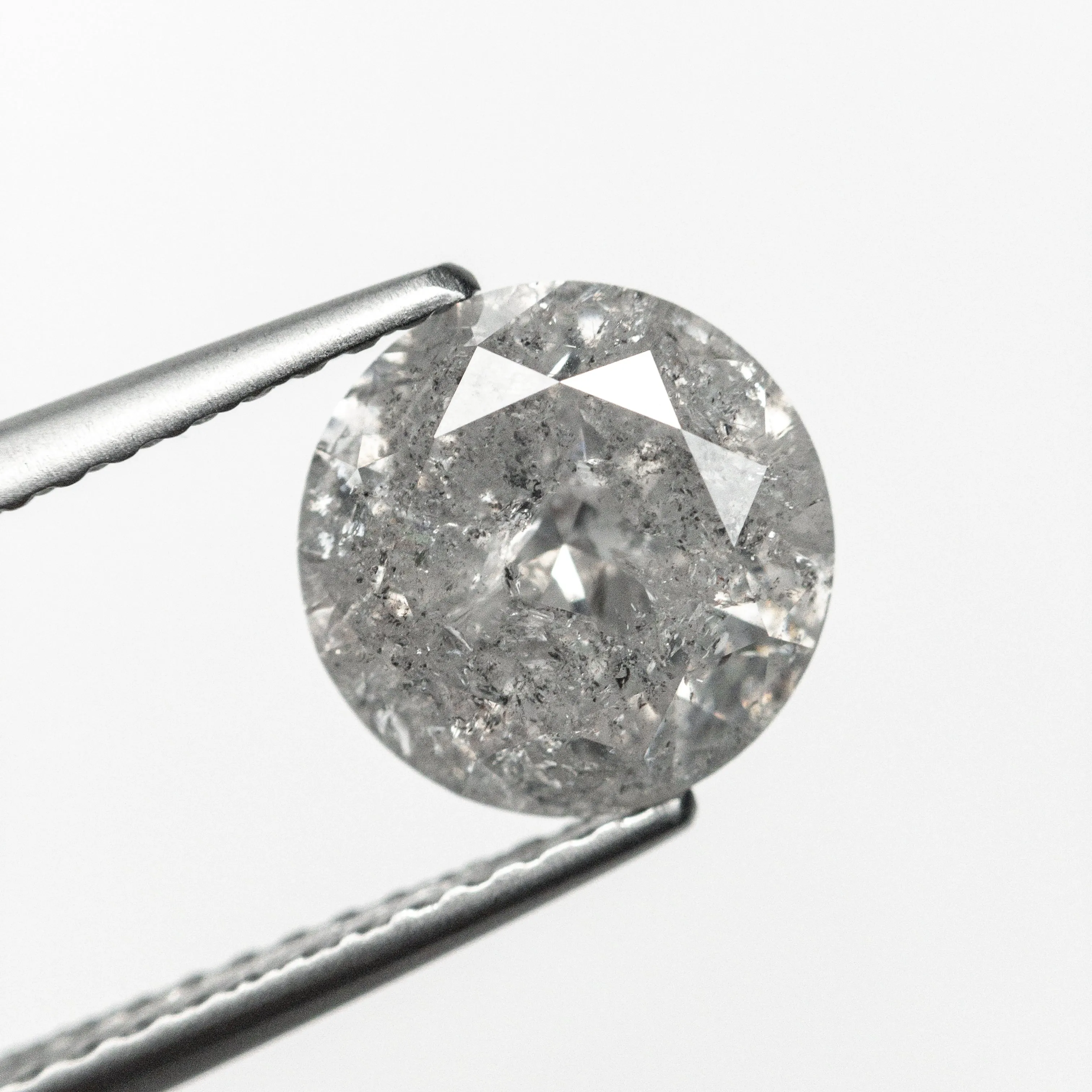 Salt and Pepper Brilliant Diamond - 2.09ct Round