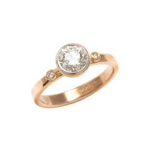 Stackable Diamond Engagement Ring