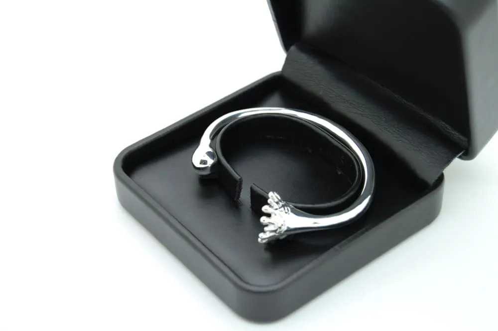 Sterling Silver Cuff Bracelet With Lapis Lazuli: Water Drop And Splash