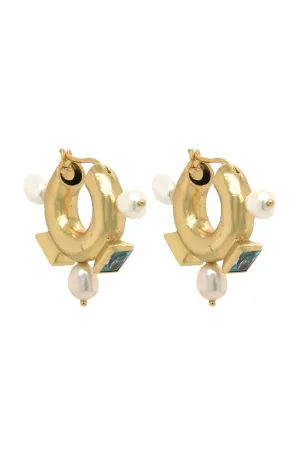 Theodora Earrings in Aquamarine Zircon