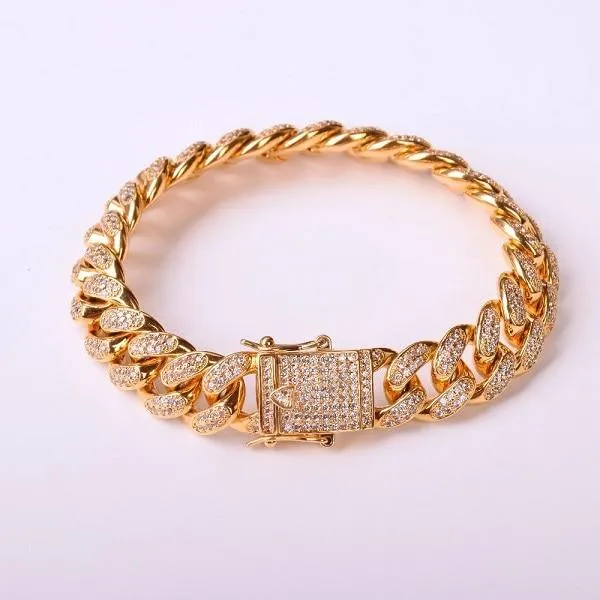 Thick Iced Hiphop Jewelry Bacelet