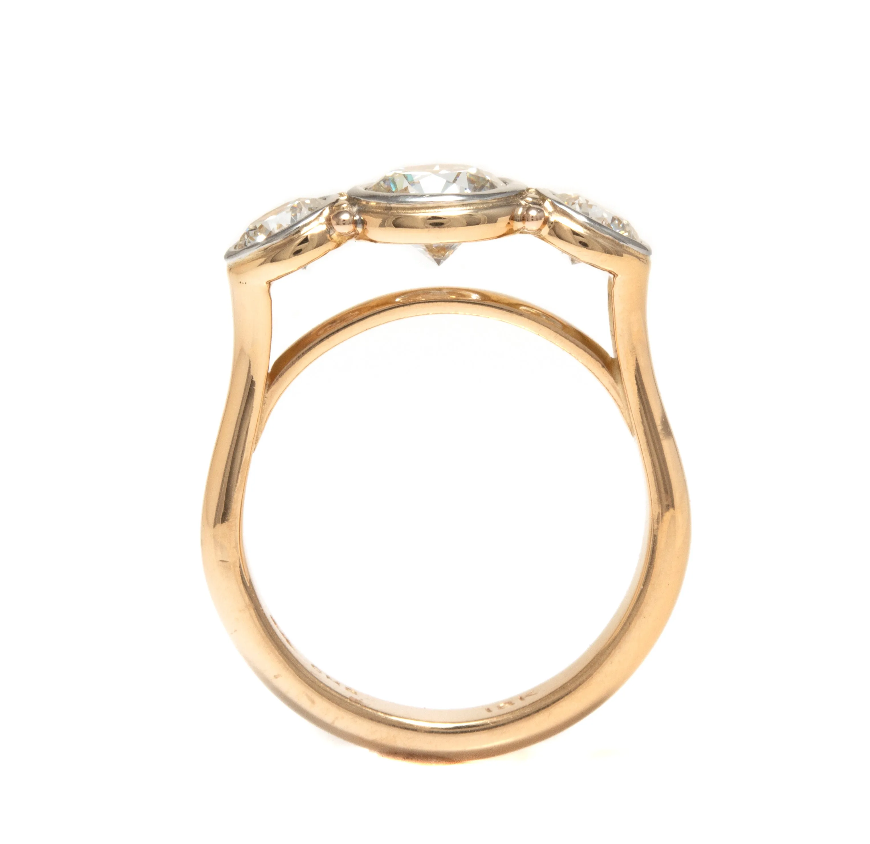 Three Stone Diamond Engagement Ring