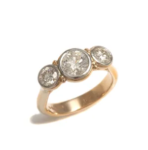 Three Stone Diamond Engagement Ring