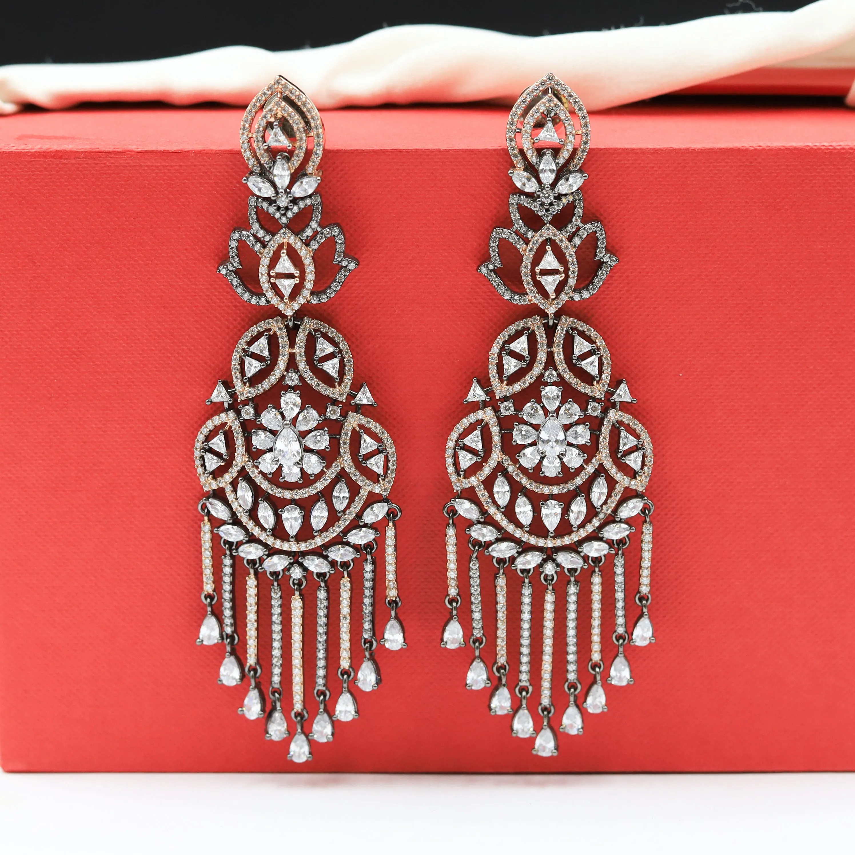 Victorian Zircon/AD Earring 9117-3513