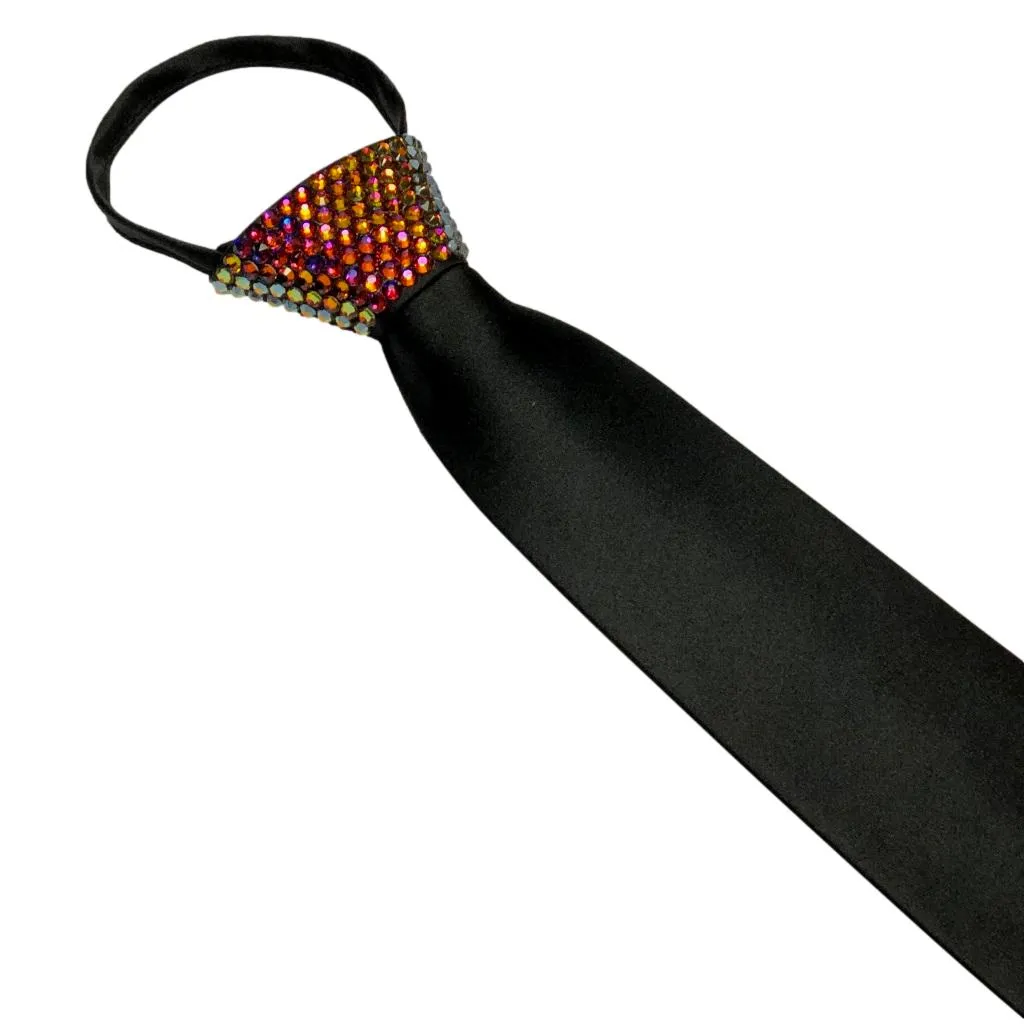 Zipper Black Ties - Stoned